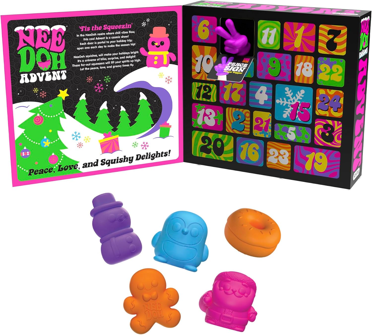 Squishmas Advent Calendar - 24 Mini Squeeze Toys - Christmas Countdown - Ages 3 to Adult - Image 2
