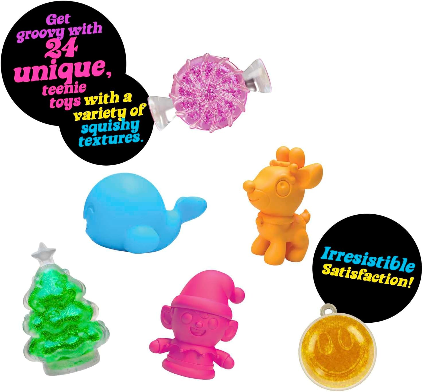 Advent Calendar - 24 Days of Sensory Surprises - Squishy Toys with Fun Shapes and Textures - Ages 3 and Up - Color May Vary; 24 NeeDoh Toys in One Calendar - Image 4