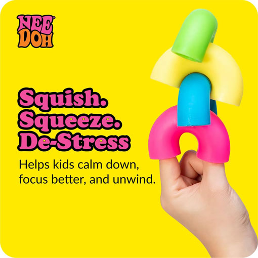 Mac 'N' Squeeze - Sensory Squeeze Toy - Contains 4 Squishy Noodles - Image 6