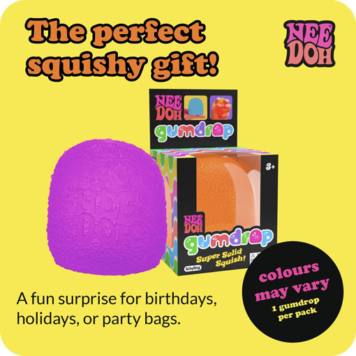 Gumdrop Textured Sensory Fidget Toy with Super Solid Squish - Image 2