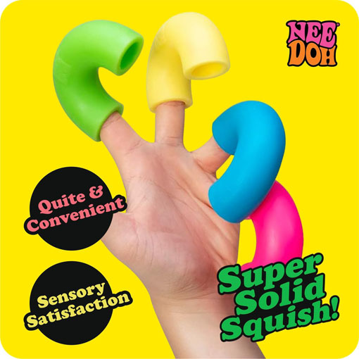 Mac 'N' Squeeze - Sensory Squeeze Toy - Contains 4 Squishy Noodles - Image 4
