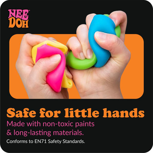 Mac 'N' Squeeze - Sensory Squeeze Toy - Contains 4 Squishy Noodles - Image 3