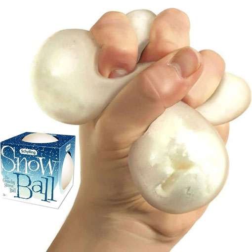 Snow Ball Stretchy Stress Balls Gift Set Bundle - 2 Pack - Image 3