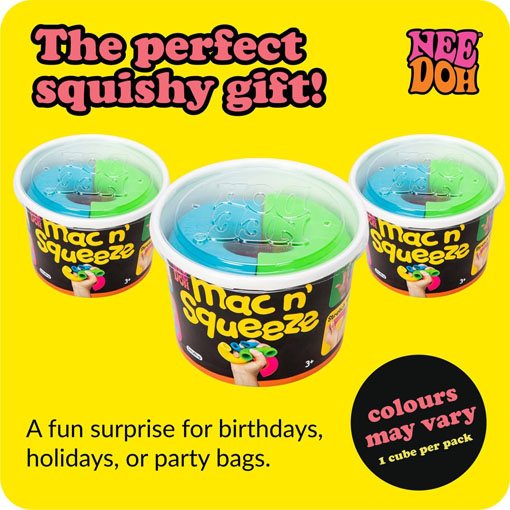 Mac 'N' Squeeze - Sensory Squeeze Toy - Contains 4 Squishy Noodles - Image 5